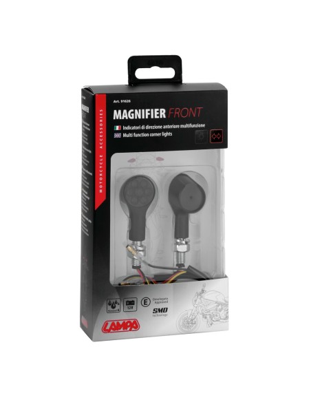 Coppia frecce posizione per moto indicatori direzione Led Magnifier anter