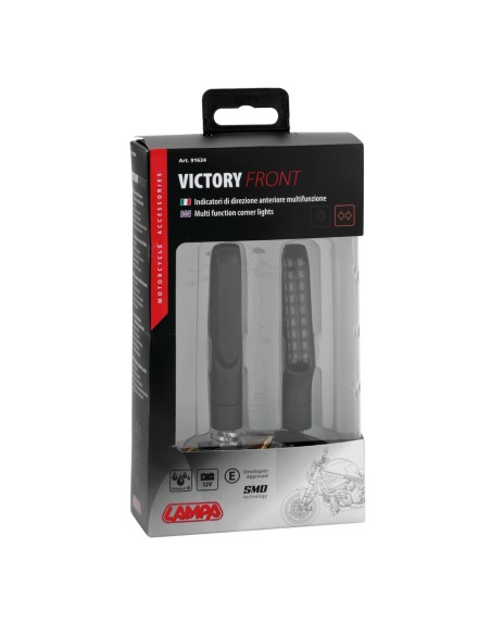 Coppia frecce posizione per moto indicatori direzione Led Victory anterio