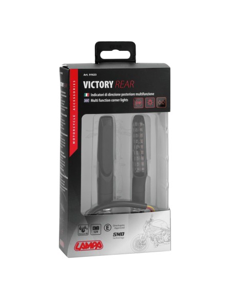 Coppia frecce posizione per moto indicatori direzione Led Victory posteri