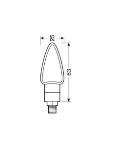 Coppia frecce indicatori direzione moto carbon 3 led 2