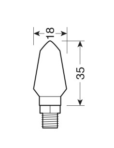 Coppia frecce per moto indicatori di direzione a Led Micro 2