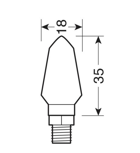 Coppia frecce per moto indicatori di direzione a Led Micro