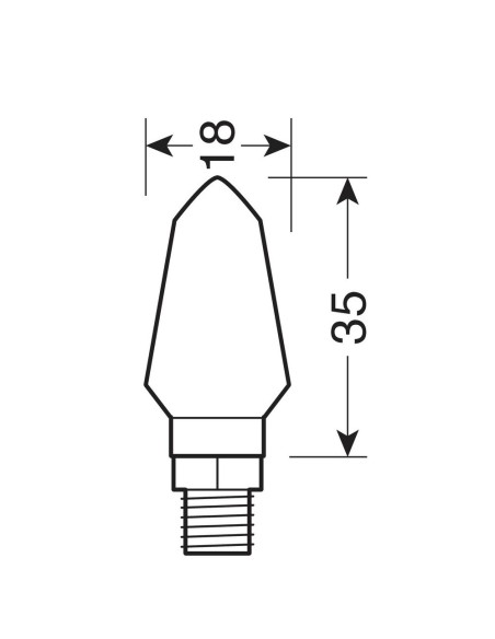 Coppia frecce per moto indicatori di direzione a Led Micro
