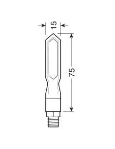 Coppia frecce per moto indicatori di direzione a Led sequenziale Piercer SQ 2