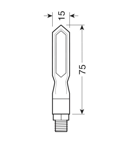 Coppia frecce per moto indicatori di direzione a Led sequenziale Piercer SQ