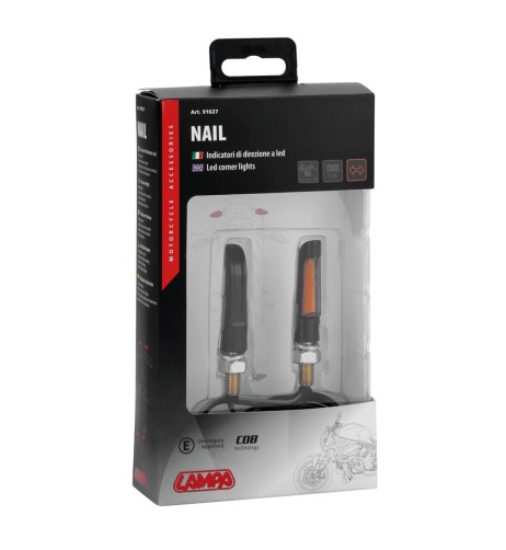 Coppia frecce per moto indicatori di direzione Led Nail