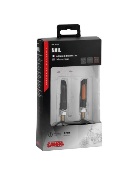 Coppia frecce per moto indicatori di direzione Led Nail