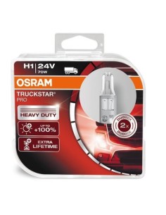 Coppia lampade alogene H1 24V 70W P14 5s 3200K Osram Truckstar Pro