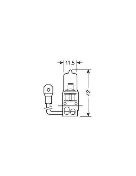 Coppia lampade alogene H3 24V 70W PK22s 3200K Osram Truckstar Pro