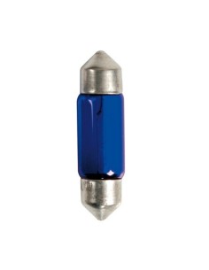 Coppia lampadine alogene Blu Xe Siluro 35mm SV8 5 8 10W 12V 2