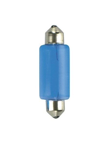 Coppia lampadine alogene Blu Xe Siluro 41mm SV8 5 8 18W 12V