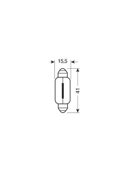 Coppia lampadine alogene Blu Xe Siluro 41mm SV8 5 8 18W 12V