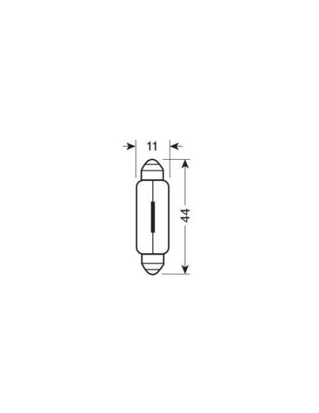 Coppia lampadine alogene Blu Xe Siluro 44mm SV8 5 8 15W 12V