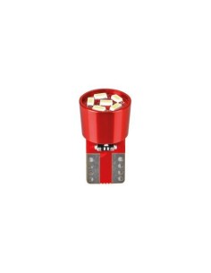 Coppia lampadine auto T10 W2 1x9 5d 6 Led SMD 12V 6500K con resistenza