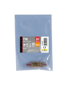 Coppia lampadine camion T10 W2 1x9 5d 6 Led SMD 24V con resistenza Aranci 2