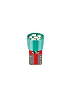Coppia lampadine camion T10 W2 1x9 5d 6 Led SMD 24V con resistenza Verde