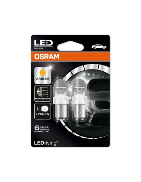 Coppia lampadine Osram 12V LEDriving Retrofit BAY15d P21 5W arancio