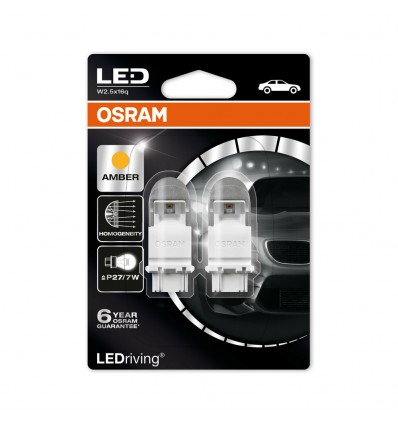 Coppia lampadine Osram 12V LEDriving Retrofit P27/7W W2,5x16q arancio