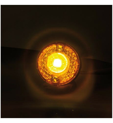 Coppia luci ingombro perimetrale LED camion 24V Arancio