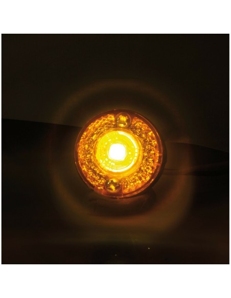 Coppia luci ingombro perimetrale LED camion 24V Arancio