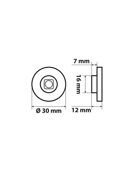 Coppia luci ingombro perimetrale LED camion 24V Arancio