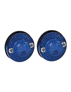 Coppia luci ingombro perimetrale LED camion 24V Blu