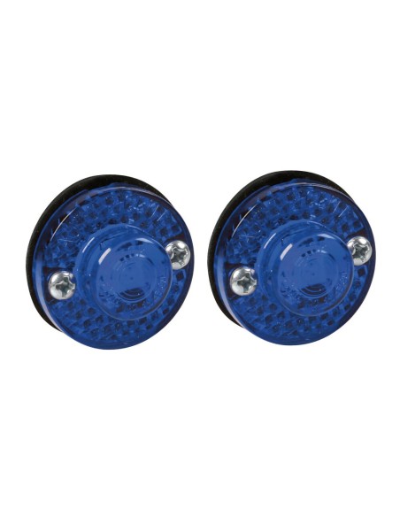 Coppia luci ingombro perimetrale LED camion 24V Blu