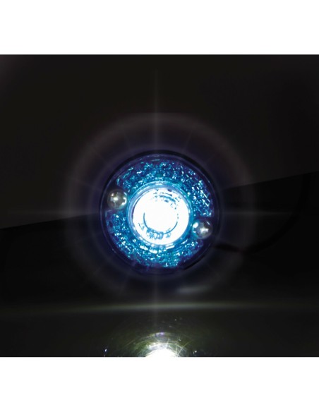 Coppia luci ingombro perimetrale LED camion 24V Blu
