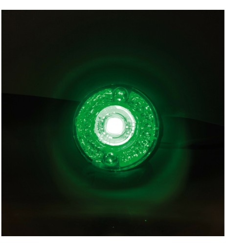 Coppia luci ingombro perimetrale LED camion 24V Verde