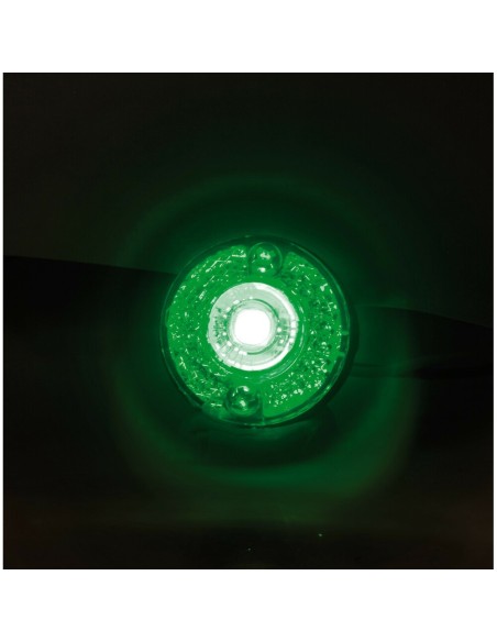 Coppia luci ingombro perimetrale LED camion 24V Verde