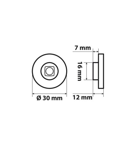 Coppia luci ingombro perimetrale LED camion 24V Verde