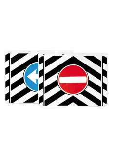 Coppia paraspruzzi camion con strisce e segnali a rilievo 45x35cm