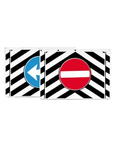 Coppia paraspruzzi camion con strisce e segnali a rilievo 53x37cm