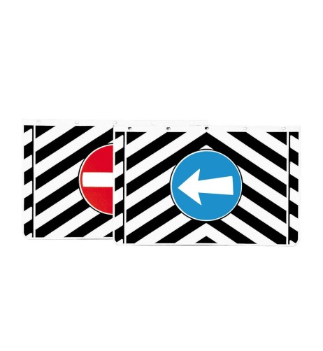 Coppia paraspruzzi camion con strisce e segnali a rilievo 60x40cm