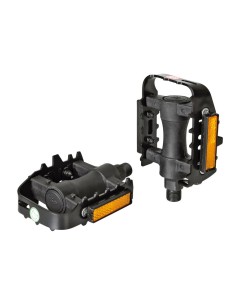 Coppia pedali bicicletta bici MTB in acciaio e resina