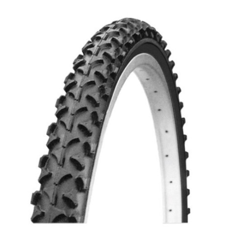 Coppia pneumatici ricambio bici MTB nero 24 x 1 95