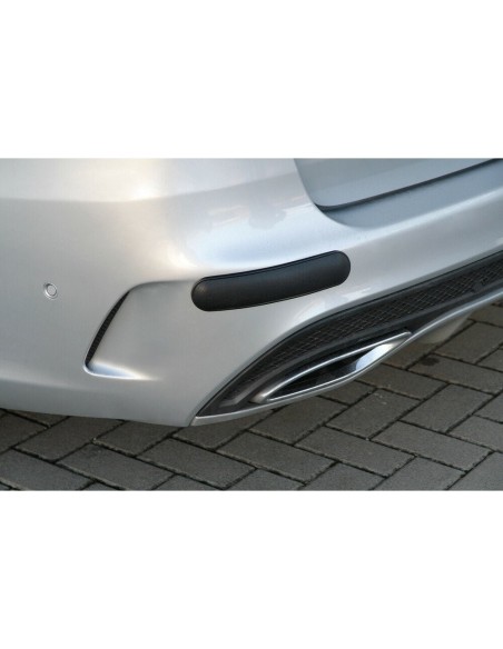 Coppia protezione paraurti 510x52mm Nero