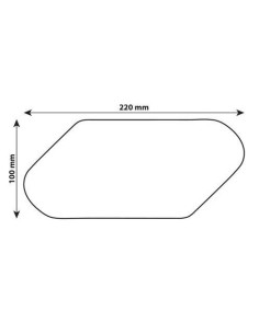 Coppia protezioni adesive per serbatoio moto Nero 2