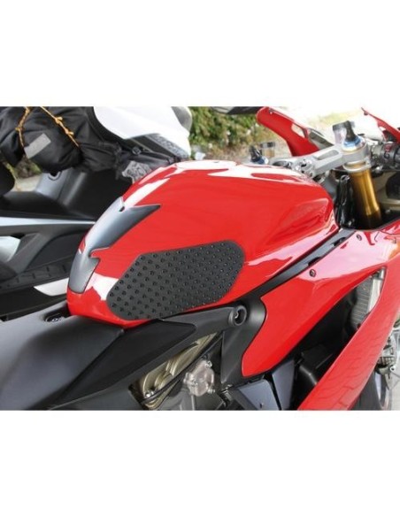 Coppia protezioni adesive per serbatoio moto Nero