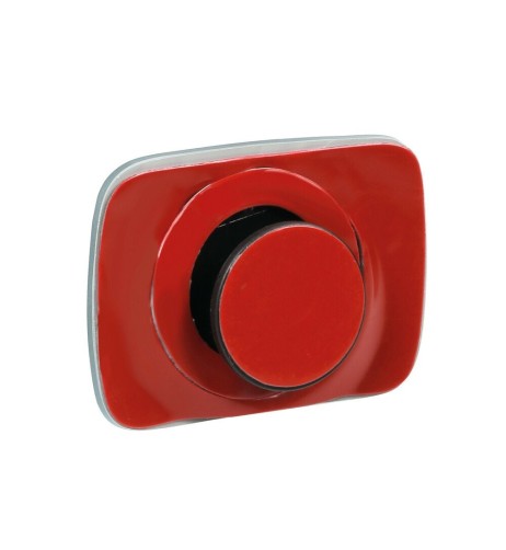 Coppia specchietti grandangolari convessi regolabili rettangolari 64x45mm