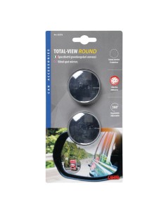 Coppia specchietti grandangolari convessi regolabili tondi 50mm
