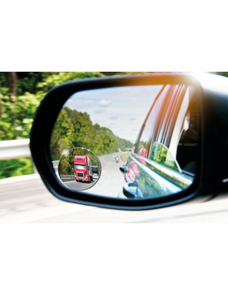 Coppia specchietti grandangolari convessi regolabili tondi 50mm