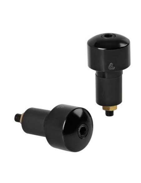 Coppia stabilizzatori end 1 manubrio moto 17 23mm Nero