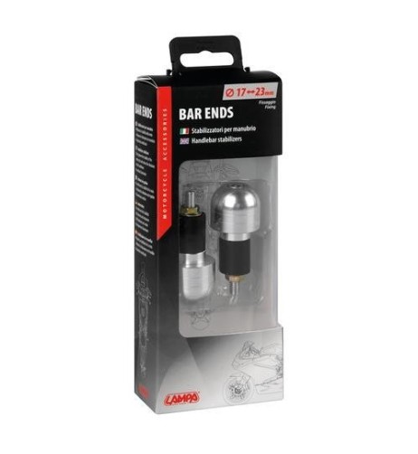 Coppia stabilizzatori end 2 manubrio moto 17 23mm Alluminio
