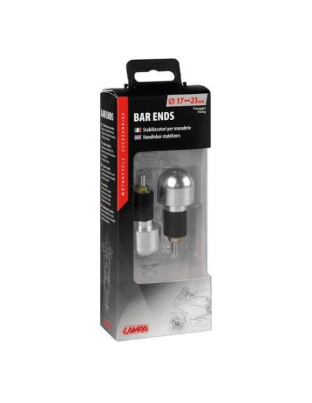 Coppia stabilizzatori end 2 manubrio moto 17 23mm Alluminio