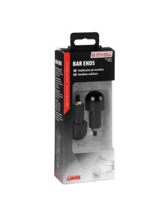 Coppia stabilizzatori end 2 manubrio moto 17 23mm Nero 2