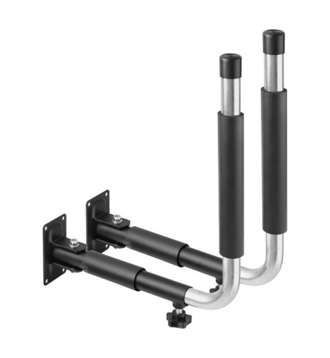 Coppia supporti telescopici fissaggio laterale parete per box tetto type 1