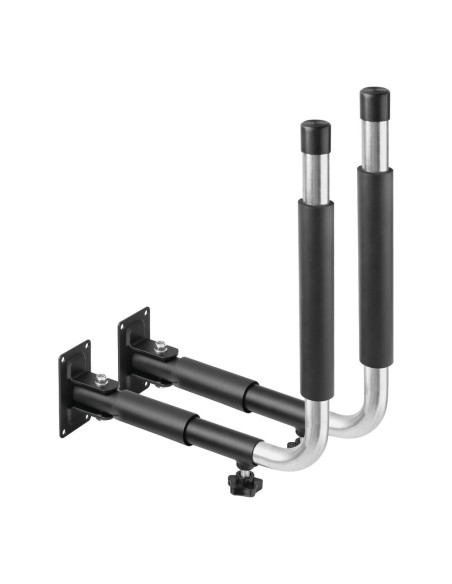 Coppia supporti telescopici fissaggio laterale parete per box tetto type 1