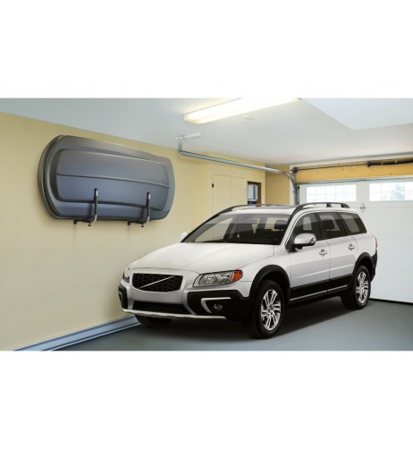 Coppia supporti telescopici fissaggio laterale parete per box tetto type 1