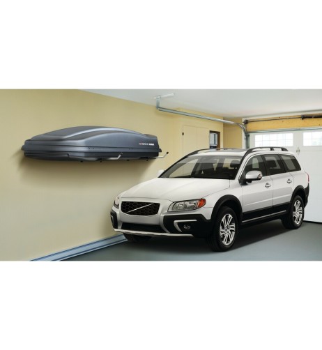 Coppia supporti telescopici fissaggio laterale parete per box tetto type 2